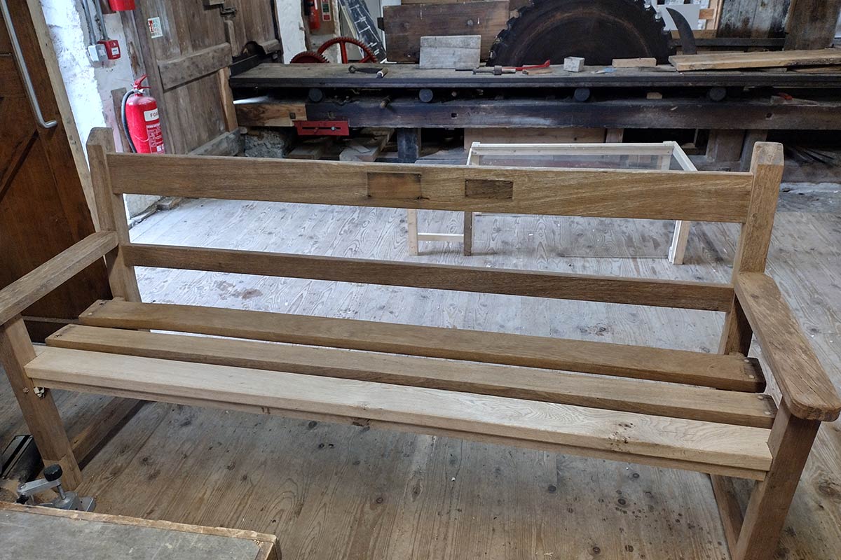 gayle mill benches renovation